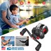 Baitcasting Fishing Reel 17.5lbs Max Drag Baitcasters 17+1 BB 7.1:1 Gear Ratio Baitcast Fish Reel High Speed Long Cast Distance