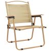 Camping Chair Set of 2 Beige