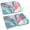 Rocking Chair Cushion 2 Pieces Back Seat Sets with Non-Slip Ties Polyester Fiber Filling Comfortable Cushions and Pads for Indoor Home Office Car