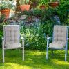 Rocking Chair Cushion 2 Pieces Back Seat Sets with Non-Slip Ties Polyester Fiber Filling 
Comfortable for Indoor Home Office Car