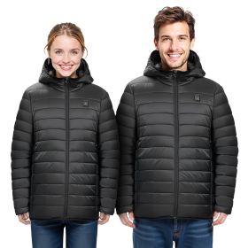 VEVOR Heated Jacket for Men with 7.4V Battery, Soft Shell Electric Heating Coat (Clothing Size: Size M, Clothing Style: Men's Style)