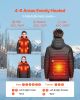 VEVOR Heated Jacket for Men with 7.4V Battery, Soft Shell Electric Heating Coat