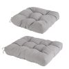 Rocking Chair Cushion 2 Pieces Back Seat Sets with Non-Slip Ties Polyester Fiber Filling 
Comfortable for Indoor Home Office Car