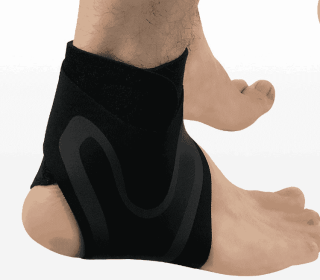 Ankle Support Brace Safety Running Basketball Sports Ankle Sleeves (Option: Onesize-1pc-Left)