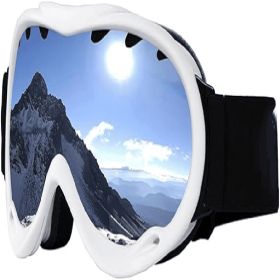Only Supports Self Pickup - Ski Goggles With High Quality Frames For Men And Women (Color: White)