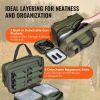 VEVOR Range Bag for 2 Pistols, Tactical Gun Bag with 2 Built-in Removable Pistol Bags & 6 Detachable Magazines